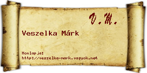 Veszelka Márk névjegykártya
