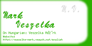 mark veszelka business card